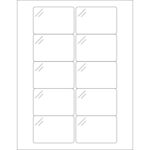 3 x 2 Pure Clear Rectangle Laser Labels
