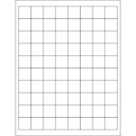 1 x 1" Weather-Resistant Laser Labels