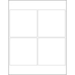 4 x 4" Weather-Resistant Laser Labels