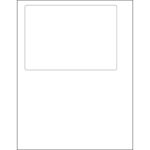 6 13/16 x 4 3/4" Integrated White Laser Labels
