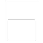 7 1/2 x 5 1/8" Integrated White Laser Labels