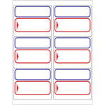 Blank To/From Labels - Red/Blue