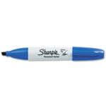 Blue Sharpie Chisel Tip Markers
