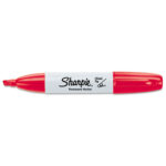 Red Sharpie Chisel Tip Markers