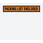 4-1/2 x 5-1/2" Orange "Packing List Enclosed" Envelopes