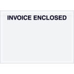 7 x 5" Clear Face "Invoice Enclosed" Envelopes
