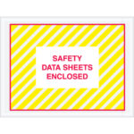 4 1/2 x 6" "Safety Data Sheets Enclosed" SDS Envelopes