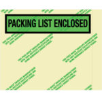 7 x 5 1/2" Environmental "Packing List Enclosed" Envelopes