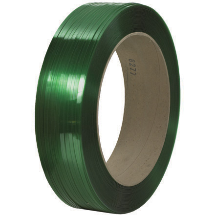 7/16" x 9000' - 16 x 6" Core Signode Comparable Polyester Strapping - Smooth