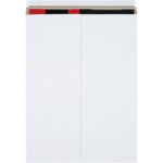 18 x 24" White Self-Seal Stayflats Plus Mailers