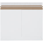 12 1/4 x 9 3/4" White Side Loading Stayflats Lite Mailers