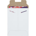 6 x 8" White Stayflats Mailers