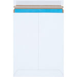 9 x 11 1/2" White Self-Seal Stayflats Plus Mailers