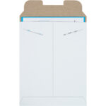 9 x 11 1/2" White Stayflats Mailers