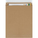 11 x 13 1/2" Kraft Self-Seal Stayflats Plus Mailers