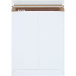 11 x 13 1/2" White (25 Pack) Self-Seal Stayflats Plus Mailers