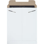 11 x 13 1/2" White Stayflats Mailers