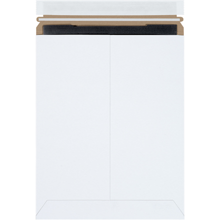 9 3/4 x 12 1/4" White (25 Pack) Self-Seal Stayflats Plus Mailers