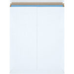 17 x 21" White Self-Seal Stayflats Plus Mailers
