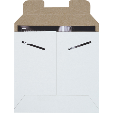 6 x 6" White Stayflats Mailers