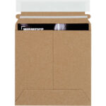 6 x 6" Kraft Self-Seal Stayflats Plus Mailers