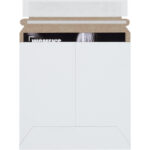 6 x 6" White Self-Seal Stayflats Plus Mailers