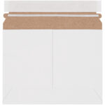 8 x 6" White Stayflats Lite Mailers