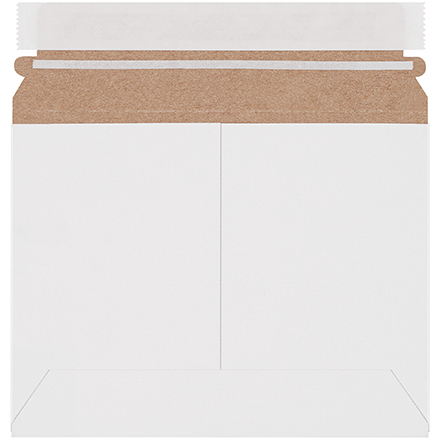 8 x 6" White Stayflats Lite Mailers