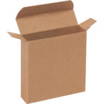 4 x 1 1/16 x 4" Kraft Reverse Tuck Folding Cartons