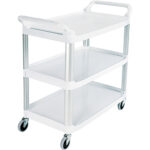 Rubbermaid Service Cart - 41 x 20 x 38", White