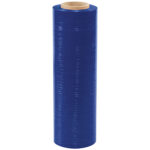 18'' x 59 Gauge x 1500' Blue Color-Tinted Hand Stretch Film