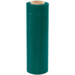 18'' x 59 Gauge x 1500' Green Color-Tinted Hand Stretch Film