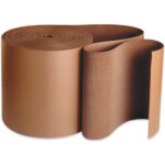 72" x 250' - Kraft Singleface Corrugated Roll