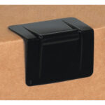 2 1/2 x 1 3/4" - Black Plastic Strap Guards