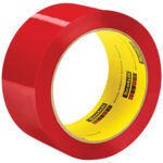 2" x 55 yds. Red (6 Pack) Scotch Box Sealing Tape 373
