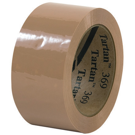 2" x 110 yds. Tan Tartan Box Sealing Tape 369