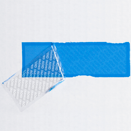 2 x 5 3/4" Blue (1 Pack) Tape Logic Security Strips on a Roll
