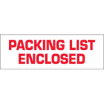 2" x 110 yds. - "Packing List Enclosed" Tape Logic Messaged Carton Sealing Tape
