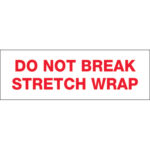2" x 110 yds. - "Do Not Break Stretch Wrap" (6 Pack) Tape Logic Messaged Carton Sealing Tape