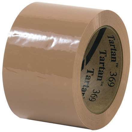 3" x 110 yds. Tan Tartan Box Sealing Tape 369