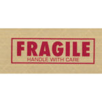 3" x 450' "Fragile" Tape Logic #7500 Messaged Reinforced Water Activated Tape