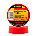 3/4" x 66' Red Scotch Vinyl Color Coding Electrical Tape 35