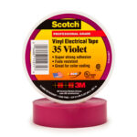 3/4" x 66' Violet Scotch Vinyl Color Coding Electrical Tape 35