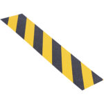 6" x 24" Black/Yellow Heavy Duty Tape Logic  Anti-Slip Treads