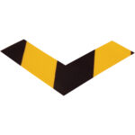 6" x 6" x 2" Yellow/Black Mighty Line Deluxe Safety Tape Angles