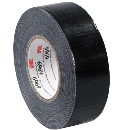 2" x 60 yds. Black 3M 6969 Duct Tape