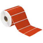 4 x 1 1/2" Red Desktop Direct Thermal Label