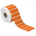 2 1/2 x 1" Orange Desktop Direct Thermal Label