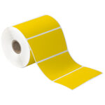 4 x 2" Yellow Desktop Direct Thermal Label