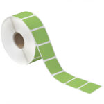 1 1/2 x 1" Green Desktop Direct Thermal Label